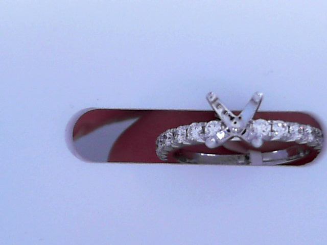 Diamond Semi Mount .18cttw 14K White Gold