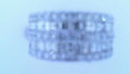 Diamond Fashion Ring 3.25cttw 14K White Gold<br>Baguettes 1.97ct G/H<br>Round 1.28ct G/H