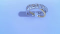Diamond Fashion Ring .77cttw Round 14K White and Yellow Gold<br>Baguettes .537ct<br>Round .231ct