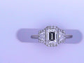 Diamond Fashion Ring 1.26cttw 18K White <br>Center .80ct