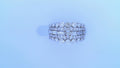 Diamond Fashion Ring 1.82cttw 18K White Gold<br>52 Round 1.39ct<br>7 Baguettes .43ct