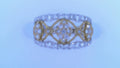 Diamond Fashion Ring .85cttw Round 18K yellow and white gold