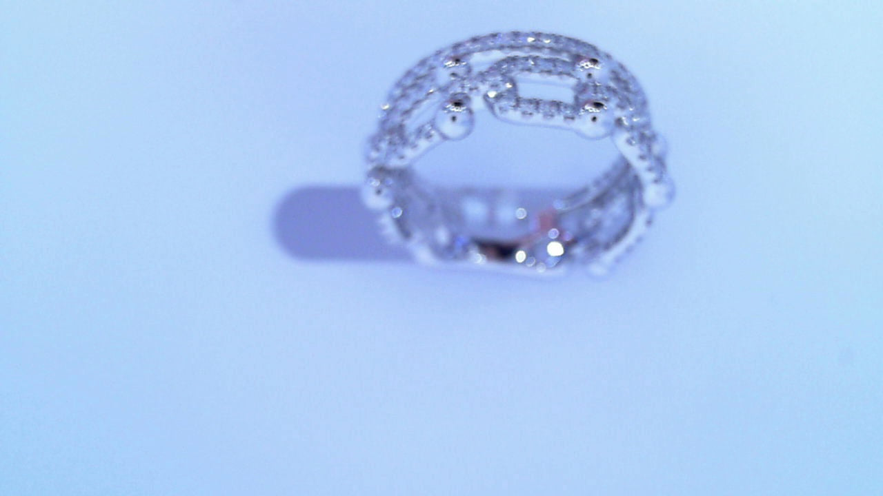 Diamond Fashion Ring .67cttw Round 14K White Gold