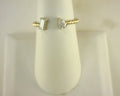 Diamond Fashion Ring .57cttw 14K <br>Baguette .32ct .25ct Pear