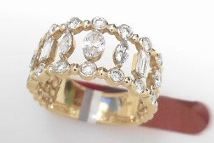 14ky DIAMOND RING 1.06 ctw