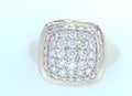 Gabriel NY 14K Yellow Gold Diamond Signet Ring 1.02ctw SIze 6.5 S1760830