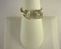 Gabriel NY 14K White and Yellow Gold Diamond Open Ladies Ring .42ctw S1782610