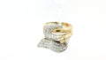 Diamond Fashion Ring .70cttw Round 14K yellow and white gold