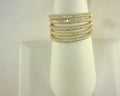 Diamond Fashion Ring .93cttw Round 14K Yellow Gold