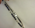 14KT 1.05CTWDIAMOND AND 2.87CTWSAPPHIRE PICKLEBALL BRACELET SIZE7.25"