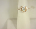 Diamond Ring 1.1cttw 14K Rose Gold<br>Center .65ct