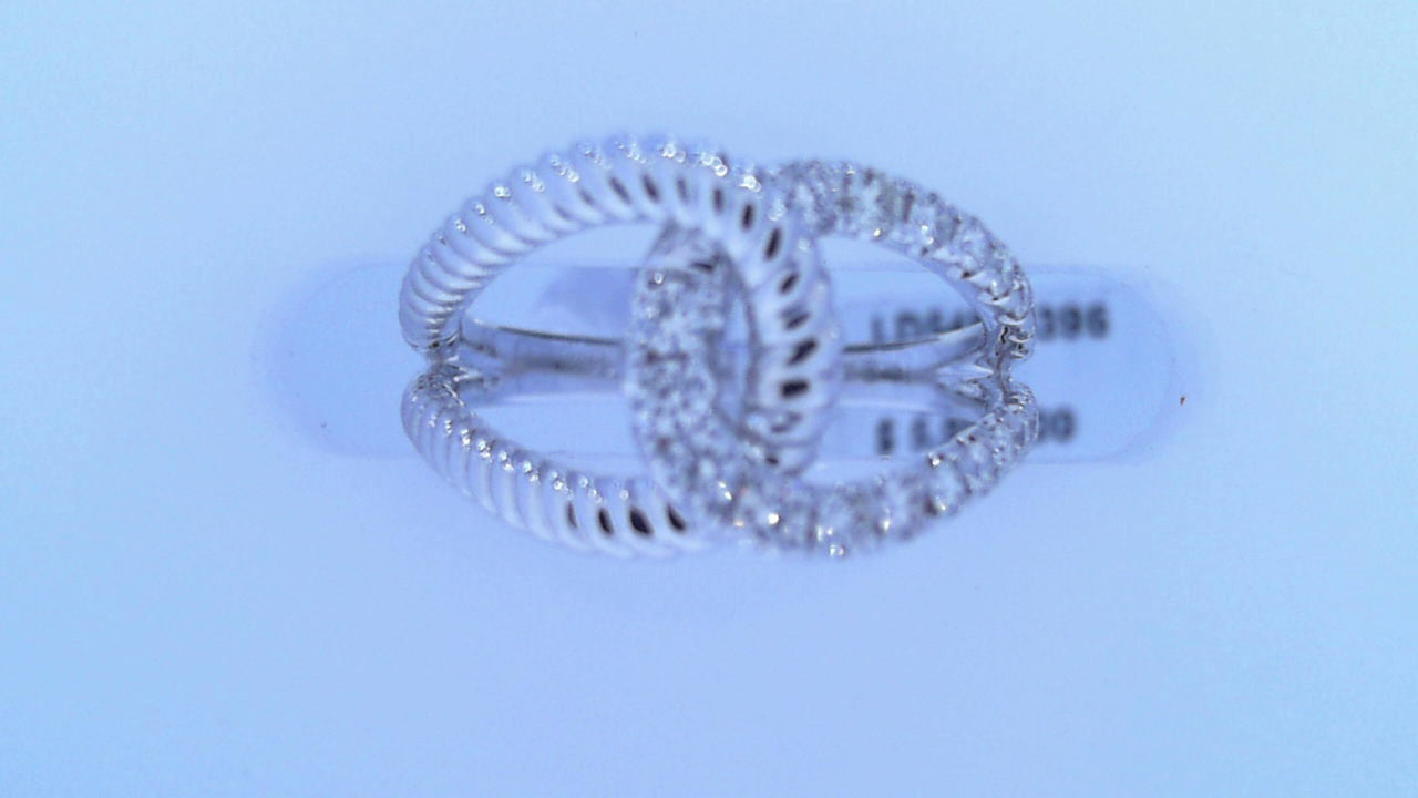 Diamond Fashion Ring .48cttw Round 14K White Gold