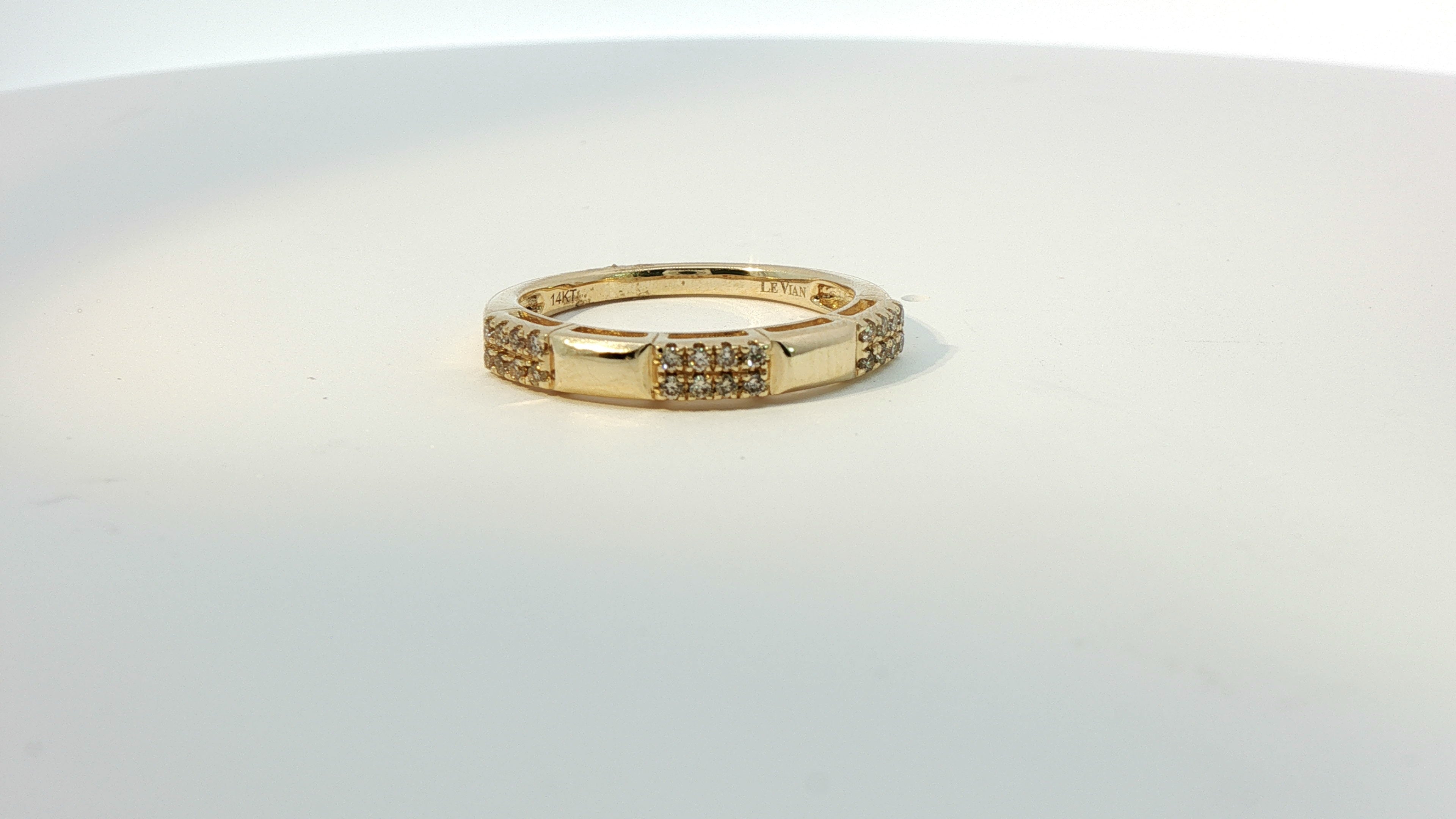 Le Vian® Ring featuring 1/8 cts. Nude Diamonds™ set in 14K Honey Gold™