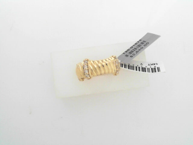 Heera Moti Diamond Band 14K Yellow Gold .37ct