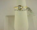 Heera Moti Diamond Ring 14K Yellow/White Gold .49 ctw