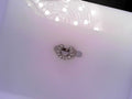 14k White Gold Diamond Horseshoe Ring