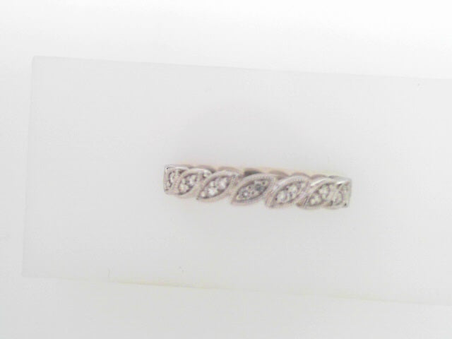Gabriel NY 14K WG.18 ctw  Millgrained Marquise Stackable Ring  S1066822