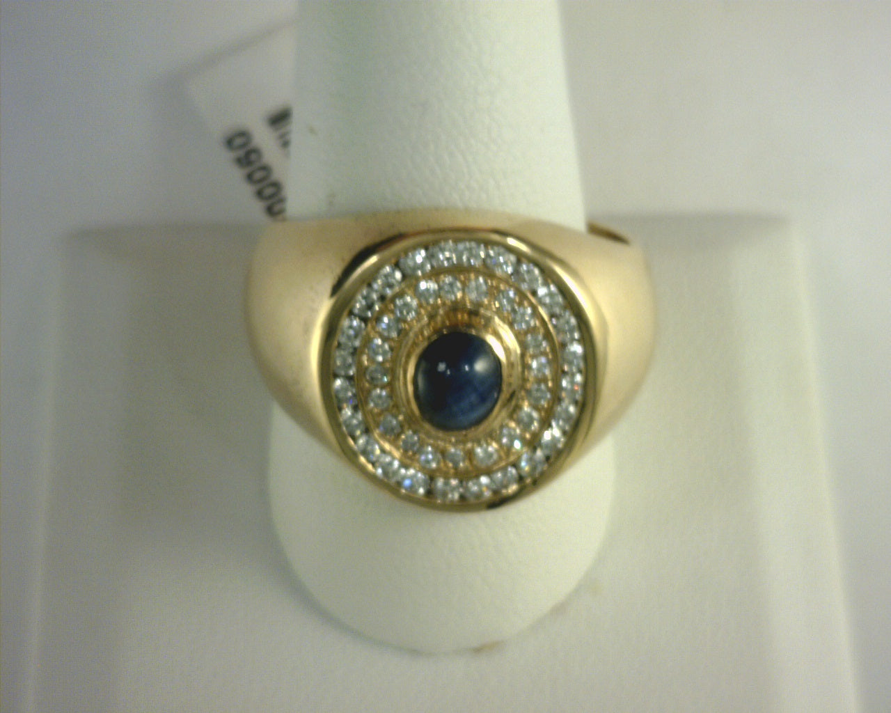 Diamond and Star Sapphire Ring 2.02ctw 14K Yellow Gold