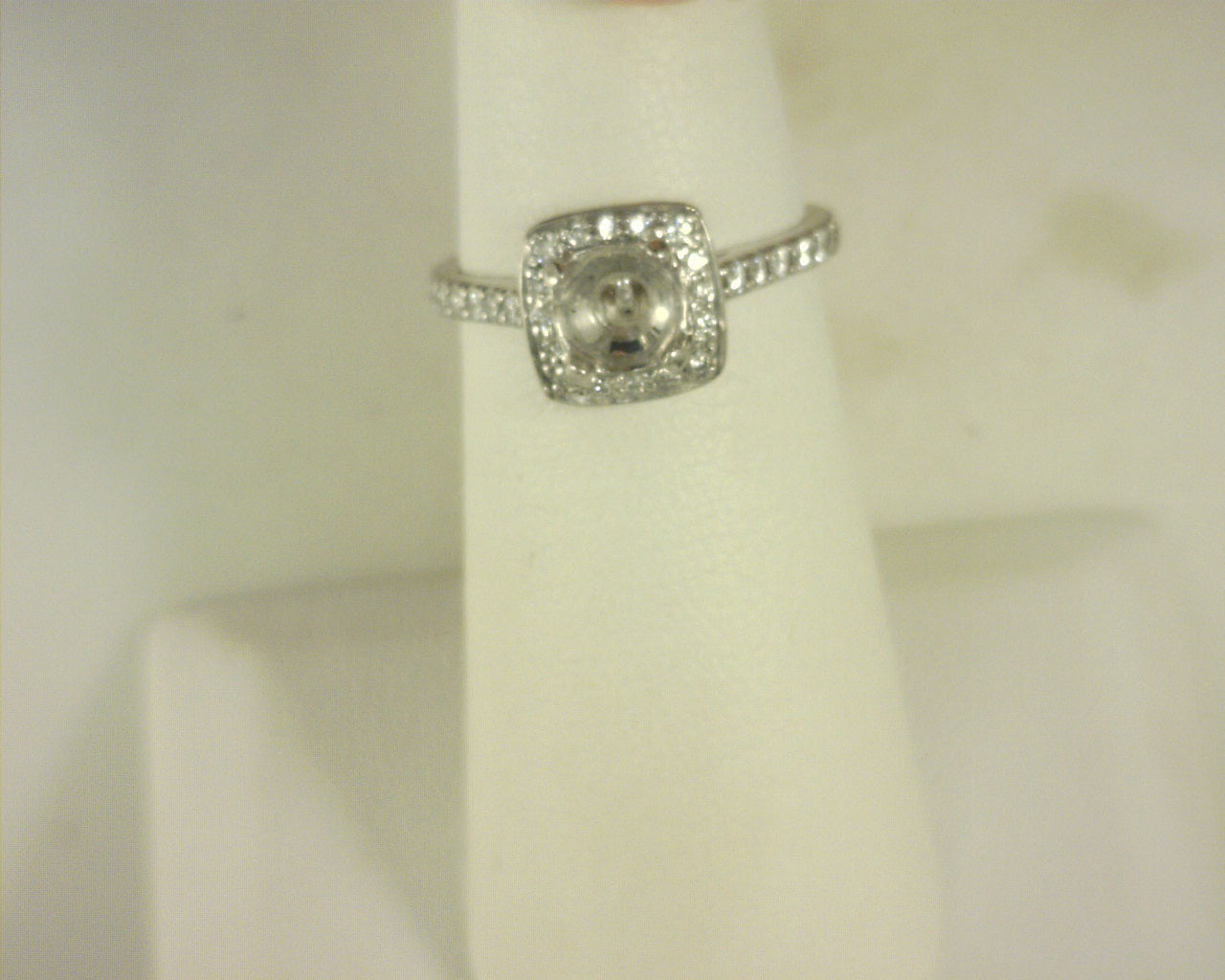 Diamond Semi Mount Ring .72cttw 14K White Gold