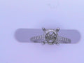 Diamond Semi Mount Ring 18K White Gold