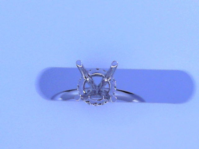 Diamond Semi Mount .10cttw 14K White Gold