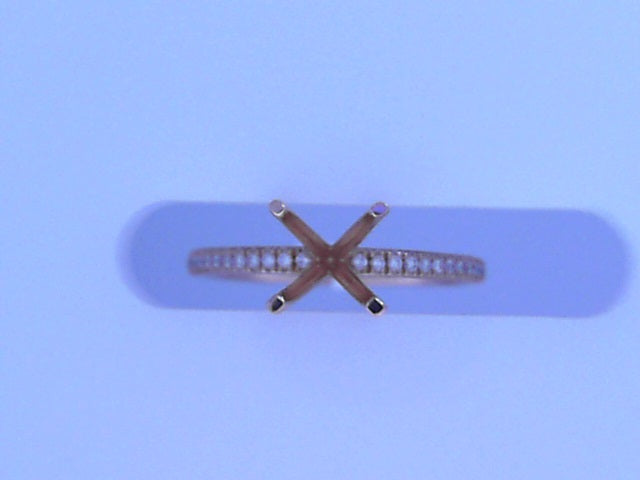 Diamond Semi Mount .17cttw 14K Rose Gold