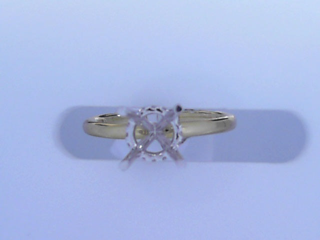 Diamond Semi Mount Ring .09cttw 14K Yellow Gold