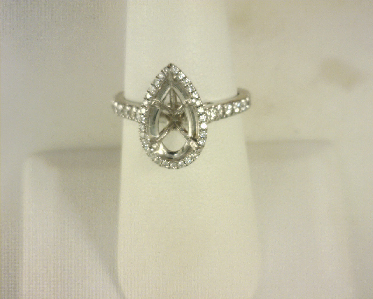 Diamond Semi Mount Ring .81cttw 14K White Gold