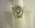 Daviani Collection Diamond Semi Mount Ring .84ctw 18K White Gold