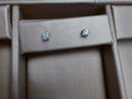 .Diamond Stud Earrings 40ct 14K White Gold