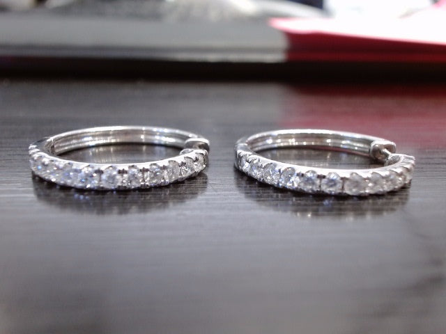 Diamond Hoop Earrings