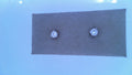 Moissanite Stud Earrings, 1/2cttw Round 14K White Gold