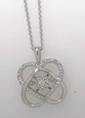 SS DIAMOND PENDANT 1/10CTW