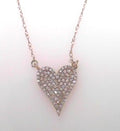 Diamond Heart Pendant 10K Rose Gold