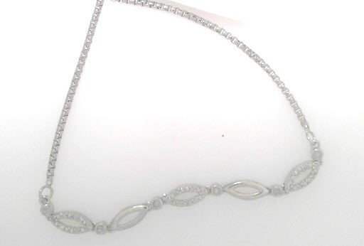 Diamond Bracelet Sterling Silver