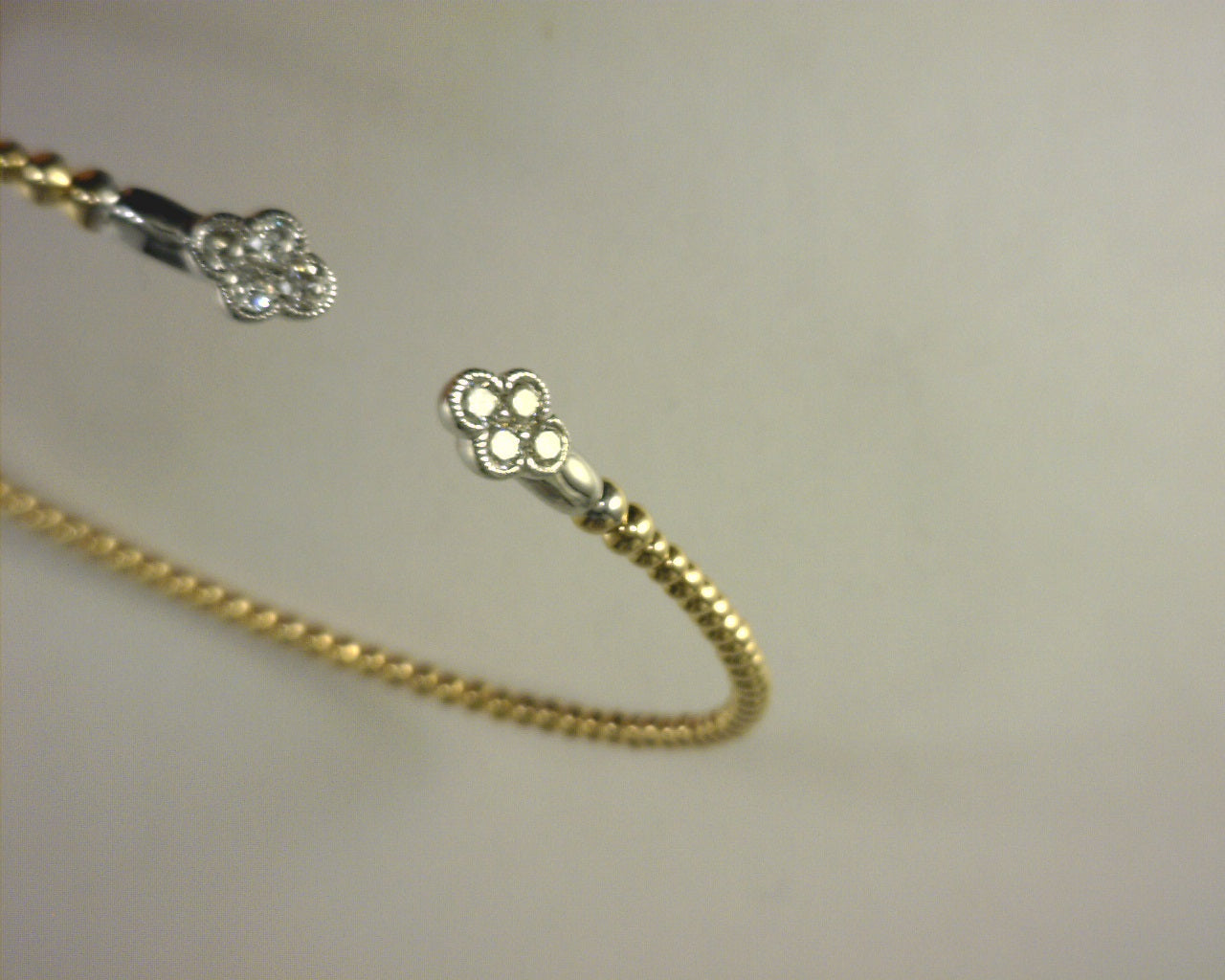 Diamond Bangle .25ctw 14K Yellow/White Gold