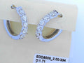 14K DIAMOND HOOP EARRINGS