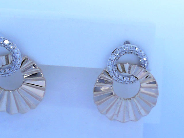 14K DIAMOND EARRINGS .68CTW