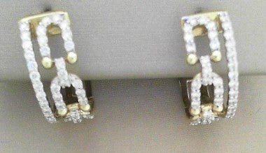 14K DIAMOND EARRINGS .89CTW