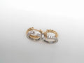Gabriel NY 14K Two Tone Gold Diamond Easy Stackable Earrings .50ctw S1761042