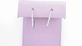 Diamond Hoop Earrings 14K White Gold