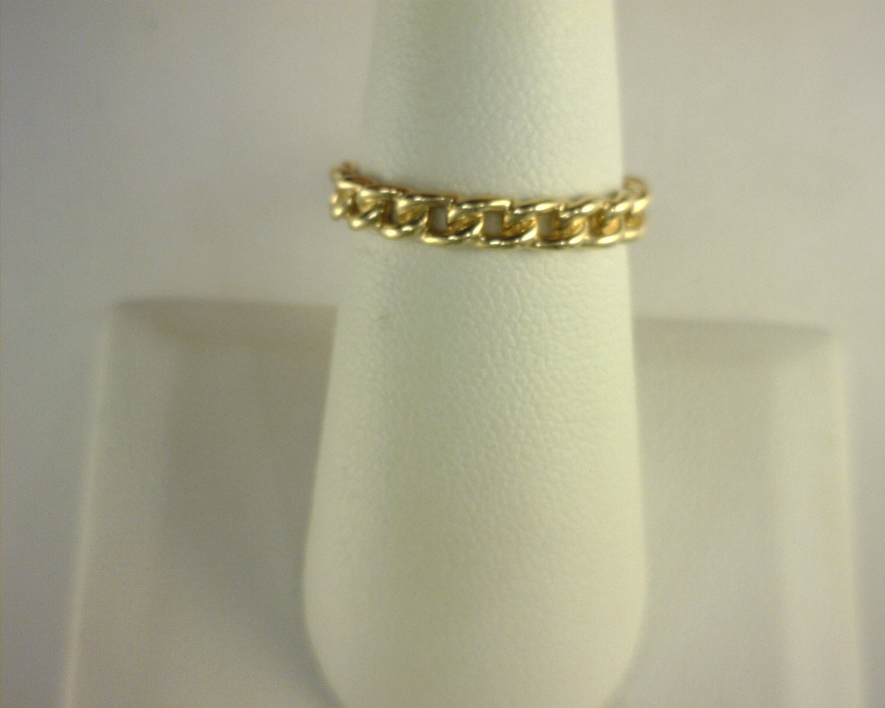 14ky cuban link stackable ring