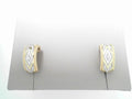 Gabriel NY 14K Yellow Gold Bujukan Diamond J Hoop Stud Earrigs .23ctw S1901971