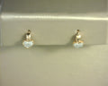 Diamond Heart Hoop Earrings .05ctw 14K Rose Gold