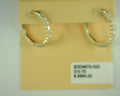 Heera Moti Diamond Hoop Earrings 14K Yellow Gold .70ctw