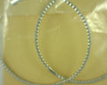 Heera Moti Diamond Hoop Earrings 14K White Gold 3.91ctw
