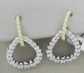 Heera Moti Diamond Earrings 14K Yellow Gold 1.03ct