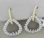 Heera Moti Diamond Earrings 14K Yellow Gold 1.03ct