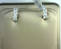 Diamond Hoop Earrings 1.27ct 14kt White Gold