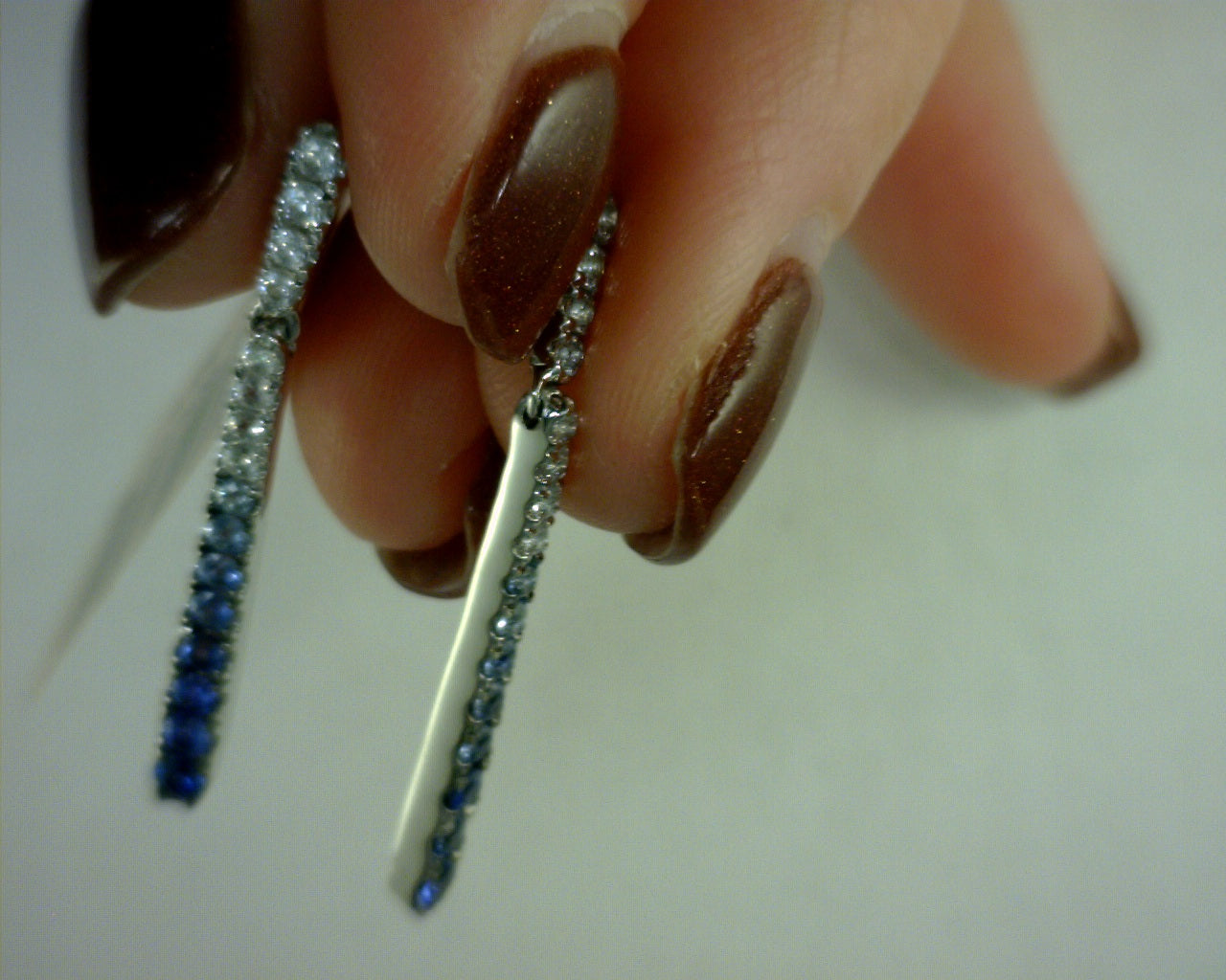 Levian 14k VANILLA GOLD DENIM OMBRE SAPPHIRE